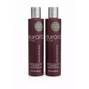 Eufora Style Straightening Balm Smoothing Blow-Dry Cream 6.8 fl oz (200 ml) x2